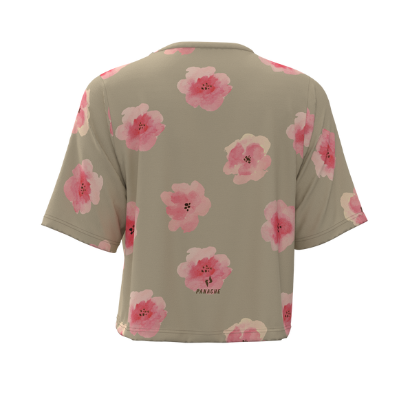 Panache W's Crop Jersey -  Flower