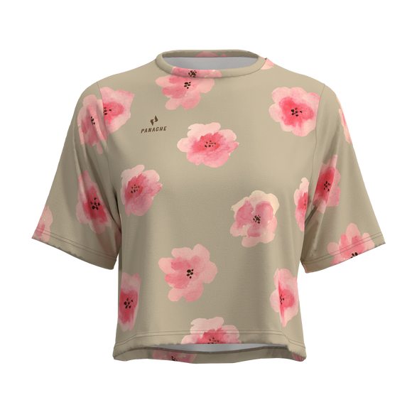 Panache W's Crop Jersey -  Flower