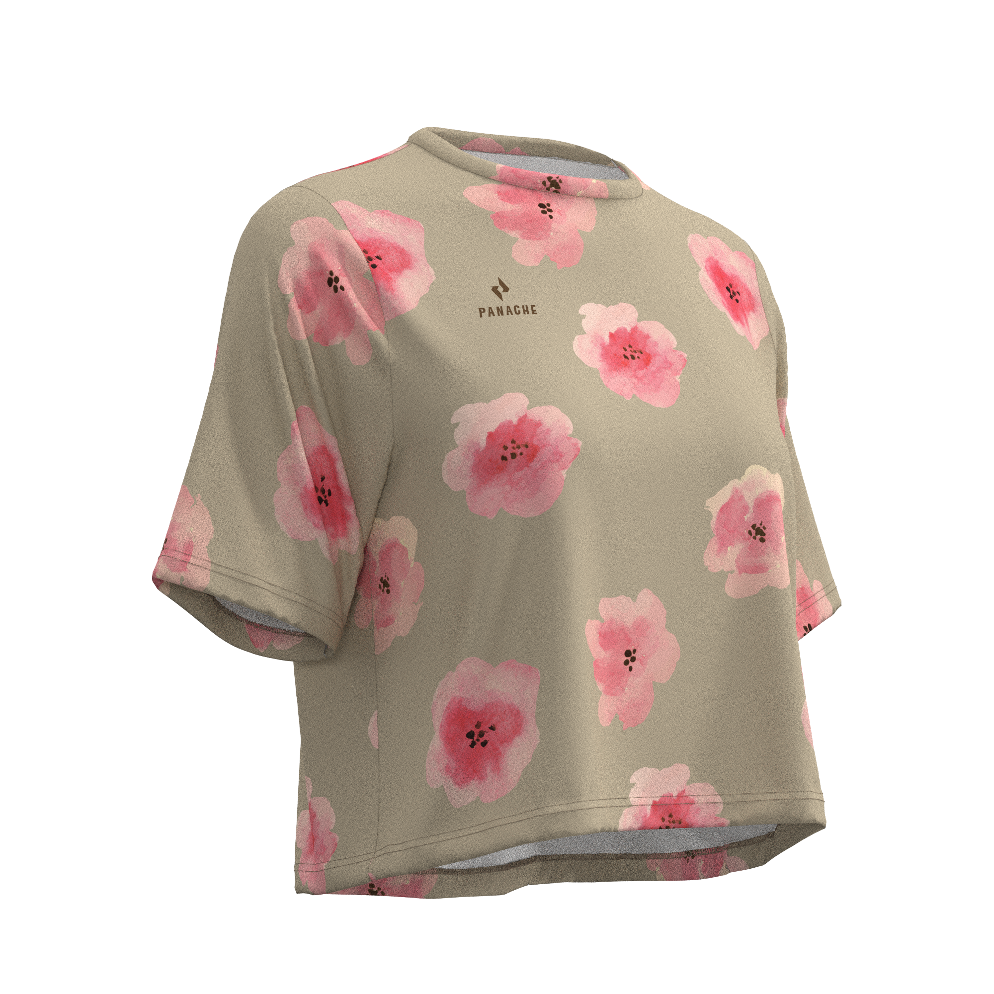 Panache W's Crop Jersey -  Flower - 0