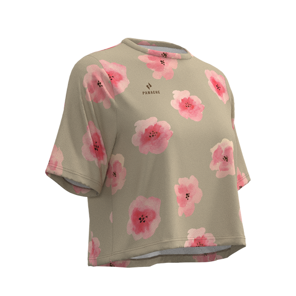 Panache W's Crop Jersey -  Flower
