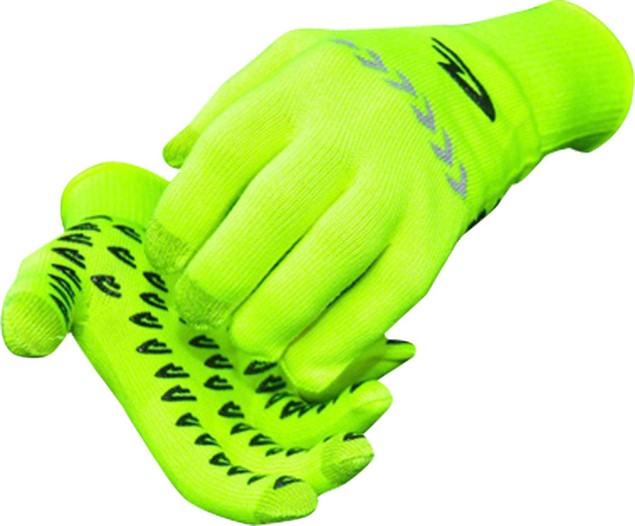 DeFeet Duraglove ET Gloves - Hi-Vis Yellow/Reflector Full Finger X-Large