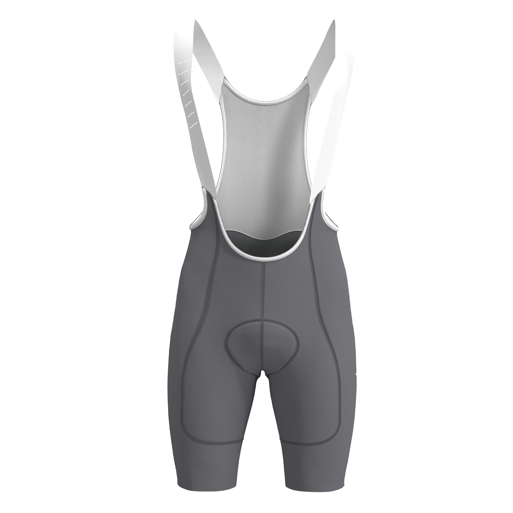 Panache Women's WT 2ND SKIN Bib Short - Grey w/Panache Logo - 0