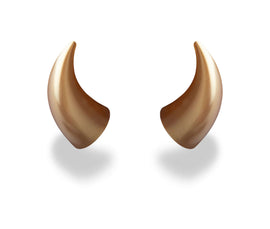 Helmet Flair MagNeatOhz: Large Gold Devil Horns for Helmet