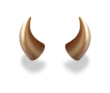 Helmet Flair MagNeatOhz: Large Gold Devil Horns for Helmet