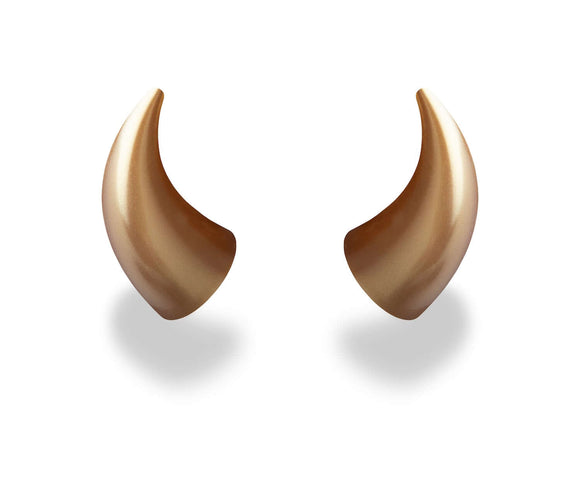 Helmet Flair MagNeatOhz: Large Gold Devil Horns for Helmet