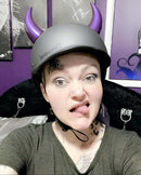 Helmet Flair MagNeatOhz: Large Purple Devil Horns for Helmet-6
