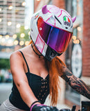 Helmet Flair MagNeatOhz: Small Pink Devil Horns for Helmet-6