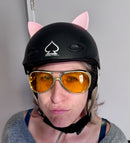 Helmet Flair Softeez: Pink Cat Ears for Helmet-6