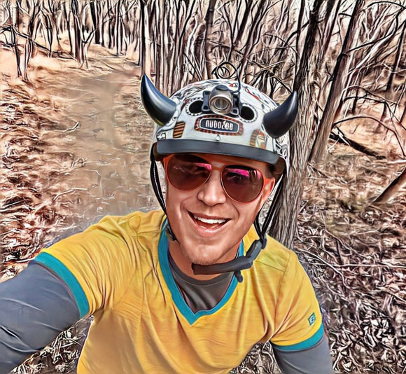 Helmet Flair Softeez: Black Devil Horns for Helmet