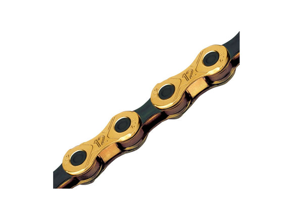 KMC X12 Chain - 12-Speed 126 Links Gold/Black