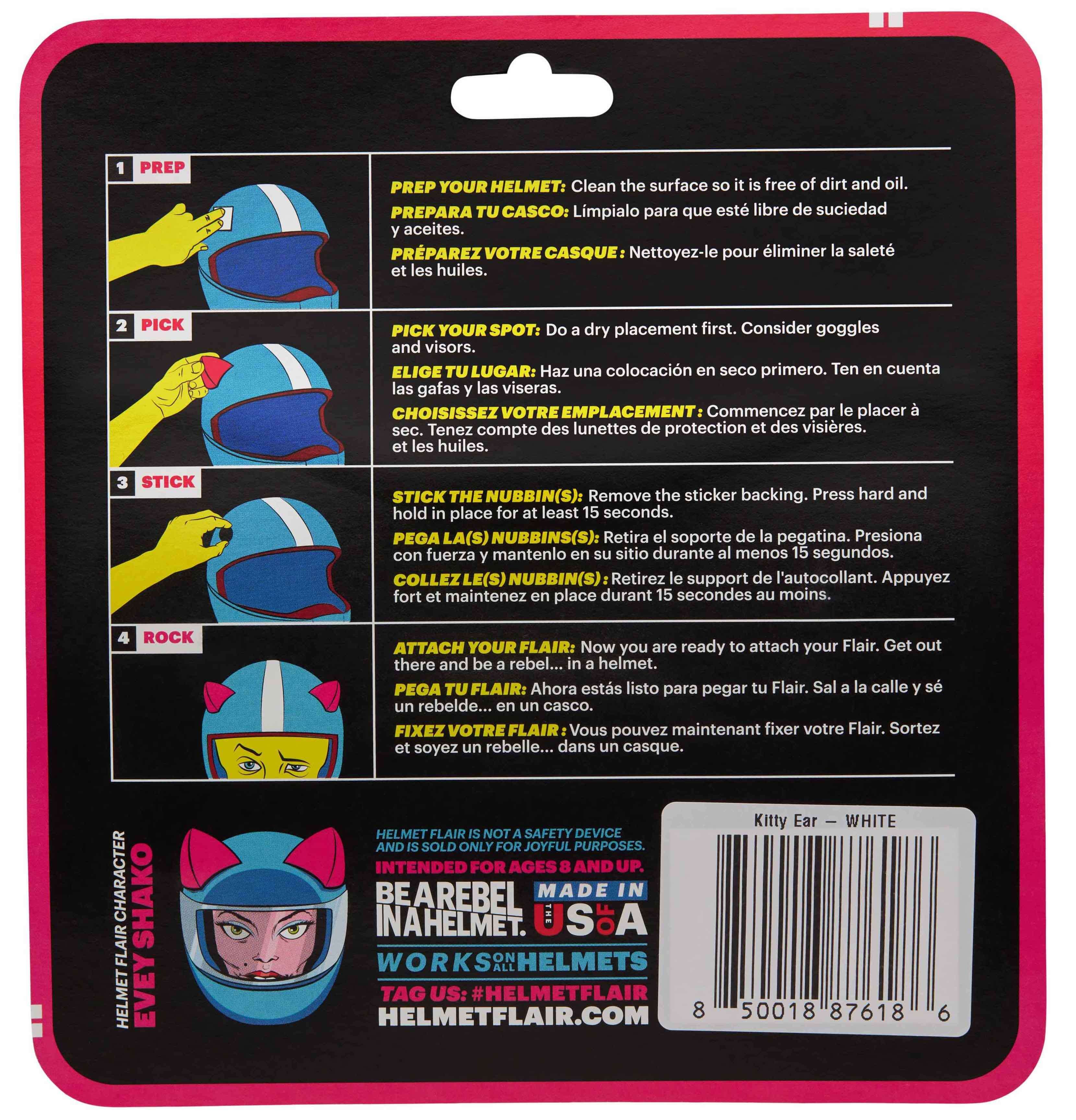 Helmet Flair MagNeatOhz: Cat Ears for Helmet Black