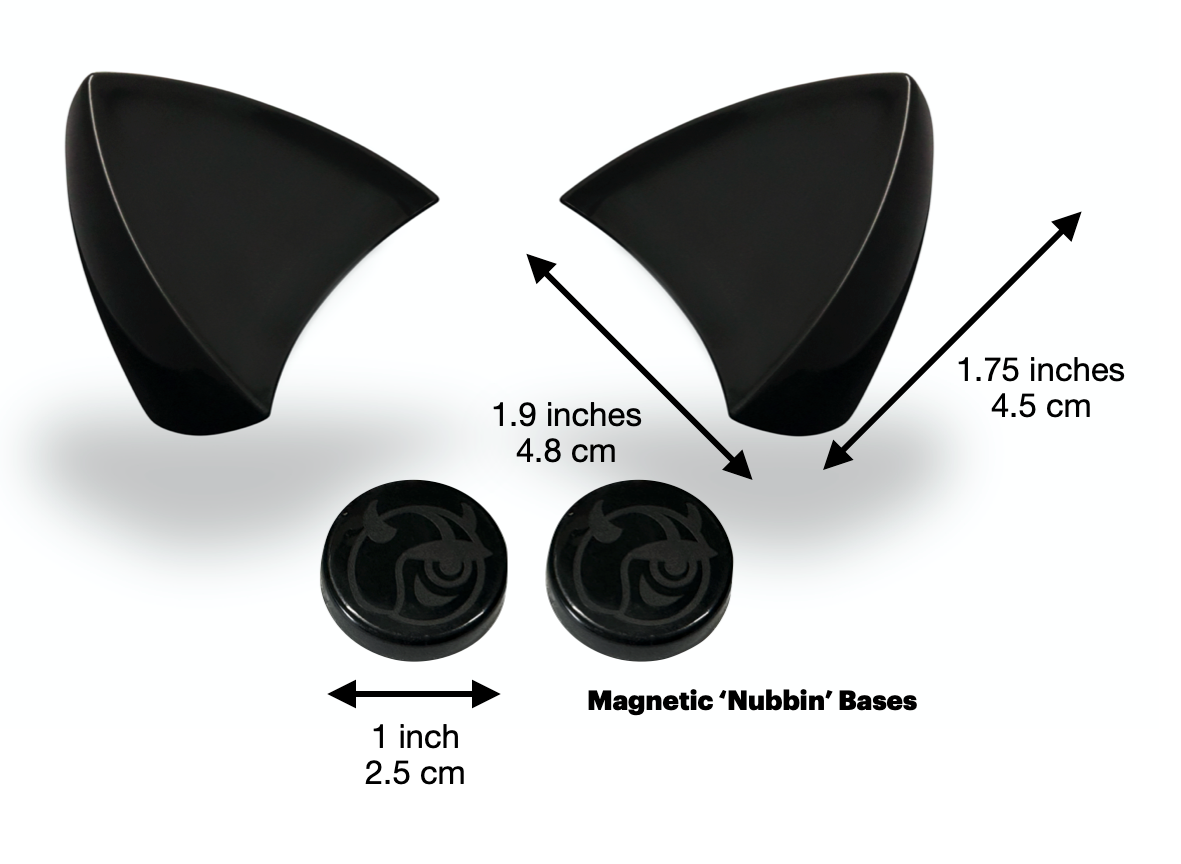 Helmet Flair MagNeatOhz: Cat Ears for Helmet Black
