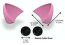 Helmet Flair MagNeatOhz: Cat Ears for Helmet Pink-3