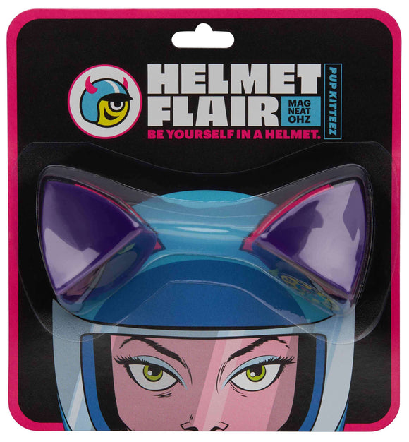 Helmet Flair MagNeatOhz: Cat Ears for Helmet Purple
