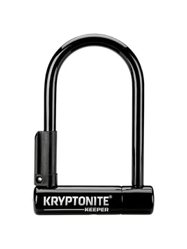 Kryptonite Keeper U-Lock - 3.25 x 6" Keyed Black Includes bracket