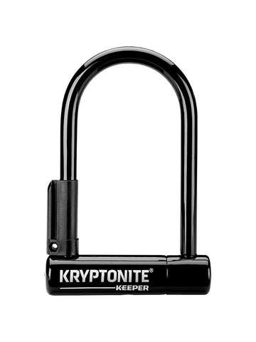 Kryptonite Keeper U-Lock - 3.25 x 6" Keyed Black Includes bracket