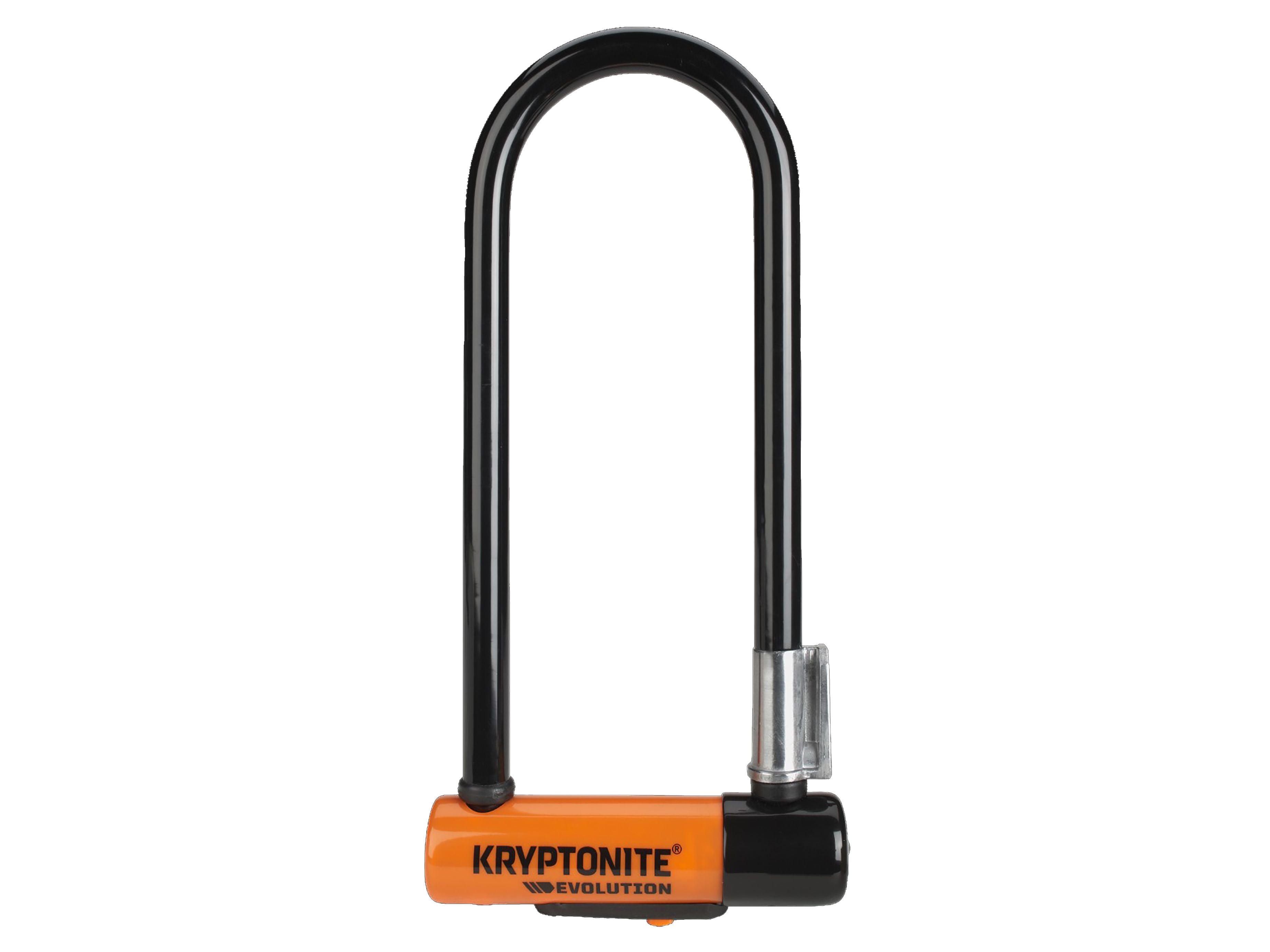 Kryptonite Evolution Series U-Lock - 3 x 9.5" Keyed Black Includes bracket