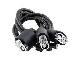 Car Rack Part Kuat Cable Lock w/Lock Hitch Pin Triple Black - 0