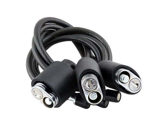 Car Rack Part Kuat Cable Lock w/Lock Hitch Pin Triple Black