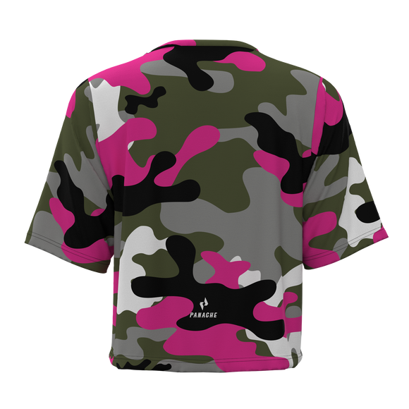 Panache W's Crop Jersey -  Glide Camo