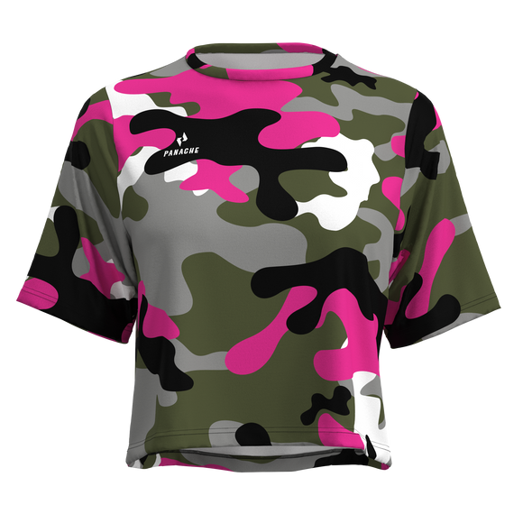 Panache W's Crop Jersey -  Glide Camo
