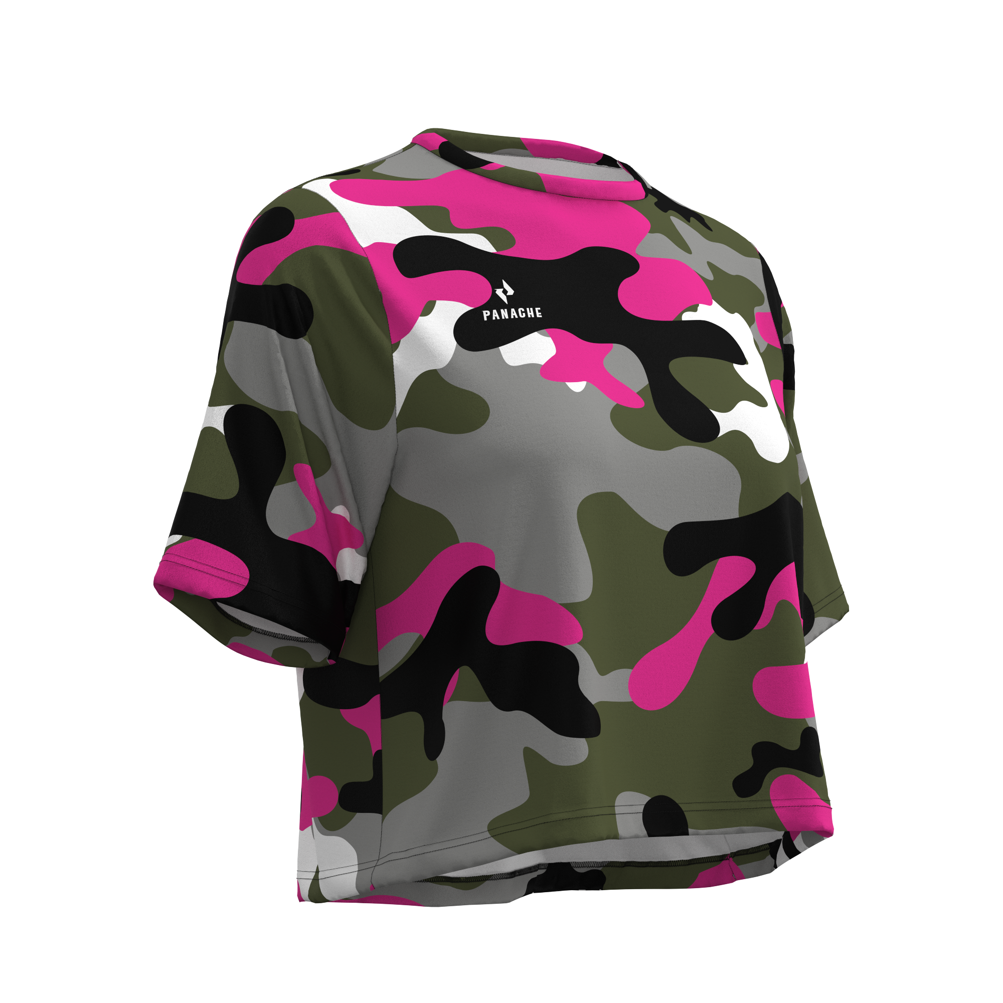 Panache W's Crop Jersey -  Glide Camo - 0