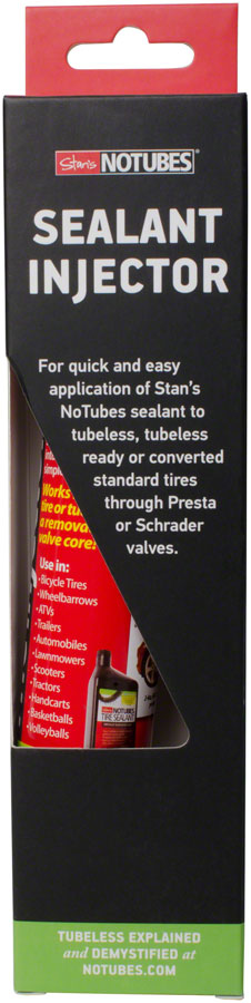 Stans NoTubes Tire Sealant Injector Syringe - Presta Schrader