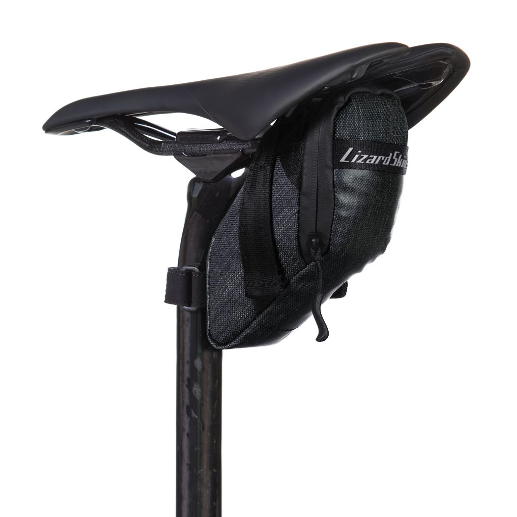 Lizard skins Cache Saddle Bag  Velcro Straps 32.8 c.i. Jet Black