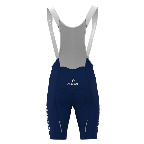 Panache Men's WT 2ND SKIN Bib Short - Midnight Blue w/Panache Logo