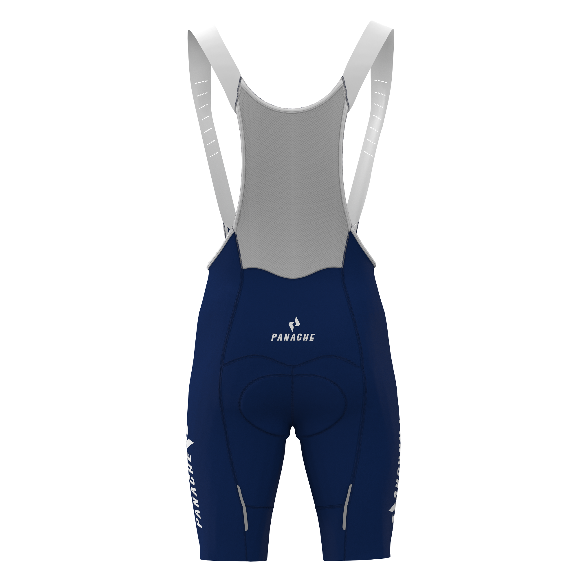 Panache Women's WT 2ND SKIN Bib Short - Midnight Blue w/Panache Logo