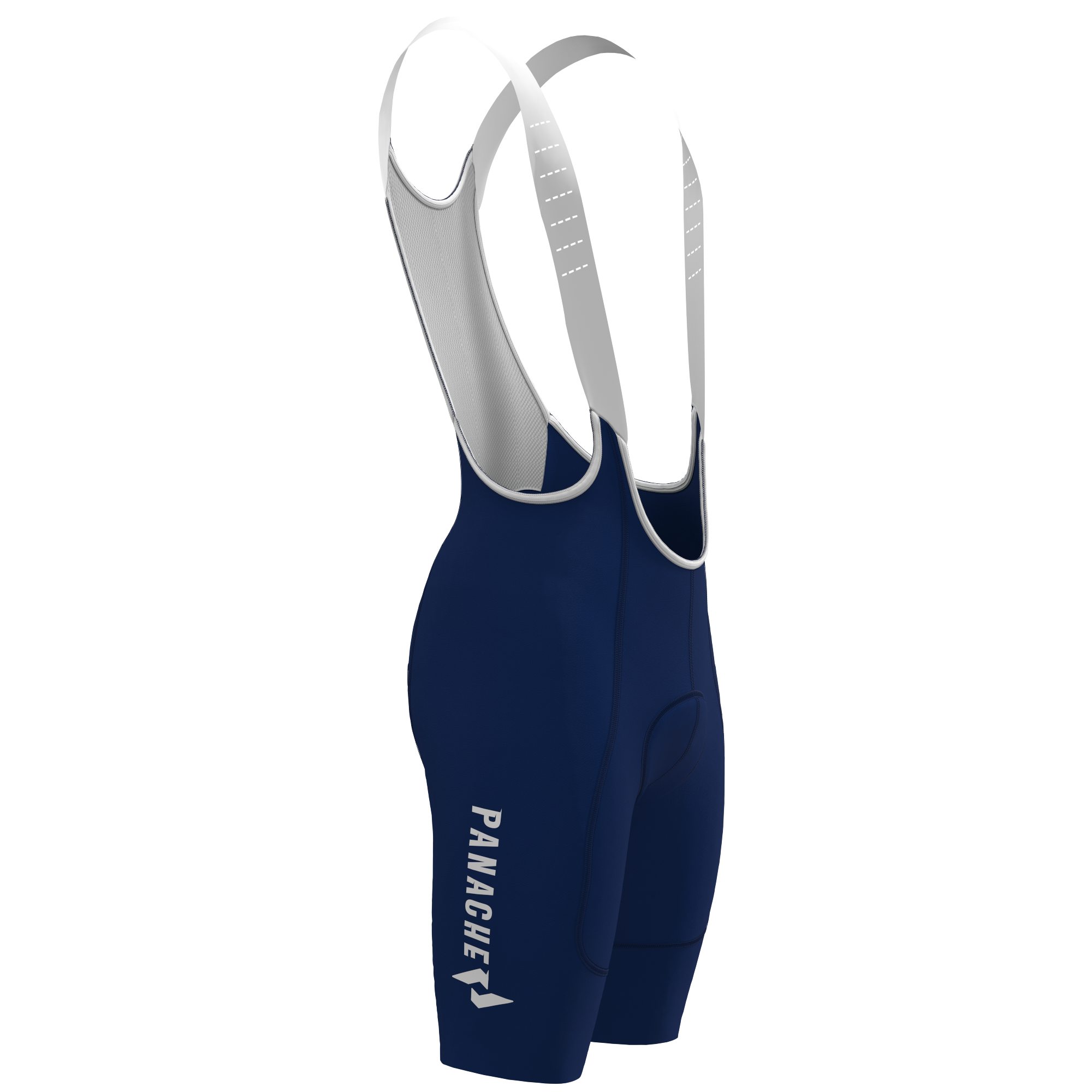 Panache Women's WT 2ND SKIN Bib Short - Midnight Blue w/Panache Logo