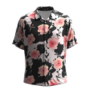 Panache Performance Button Shirt - Night Flower-1