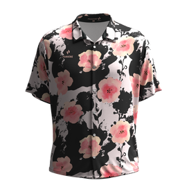 Panache Performance Button Shirt - Night Flower