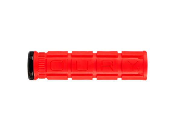 Oury Single-Sided V2 Lock-On Grips - Candy Red