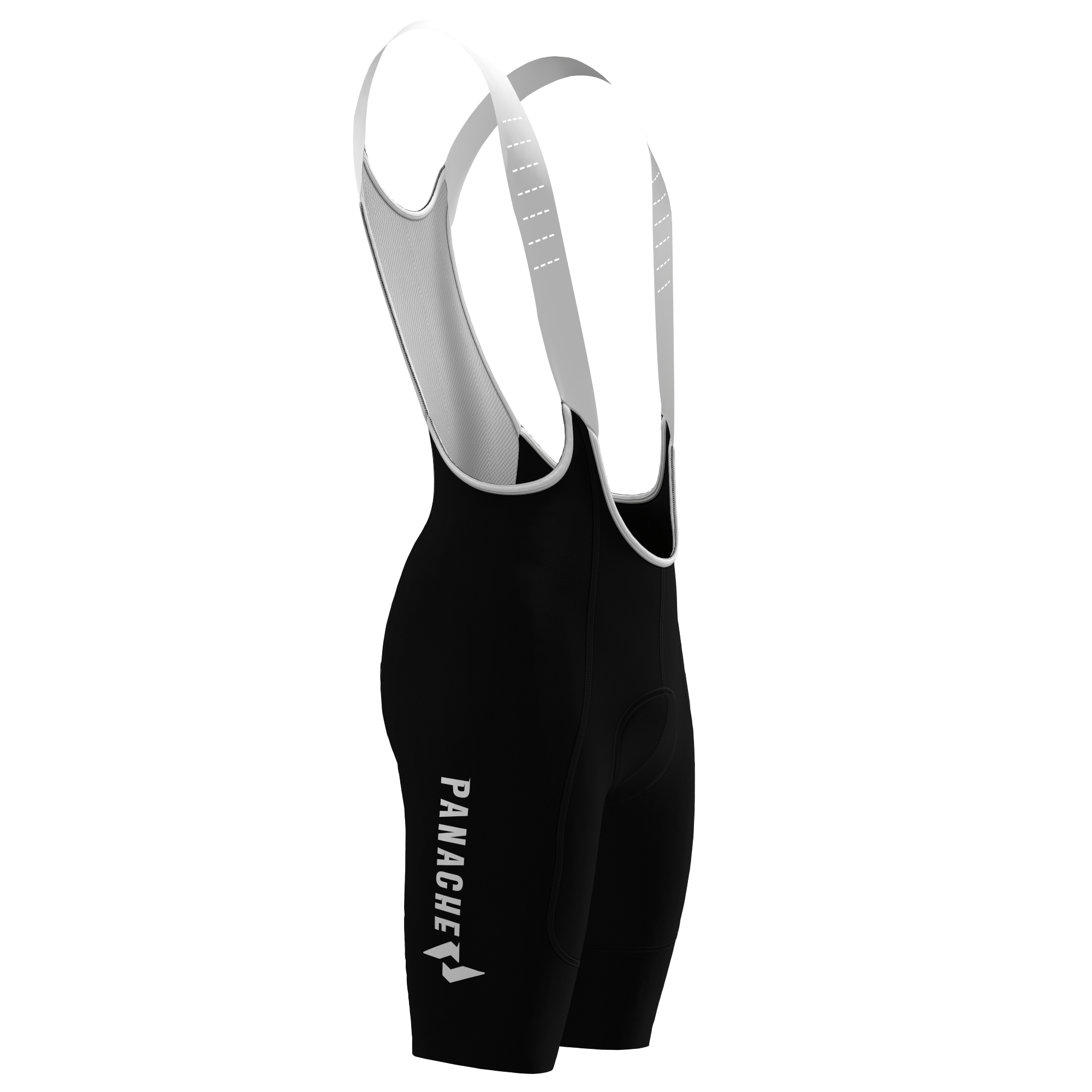 Panache Women's WT 2ND SKIN Bib Short - Black w/Panache Logo
