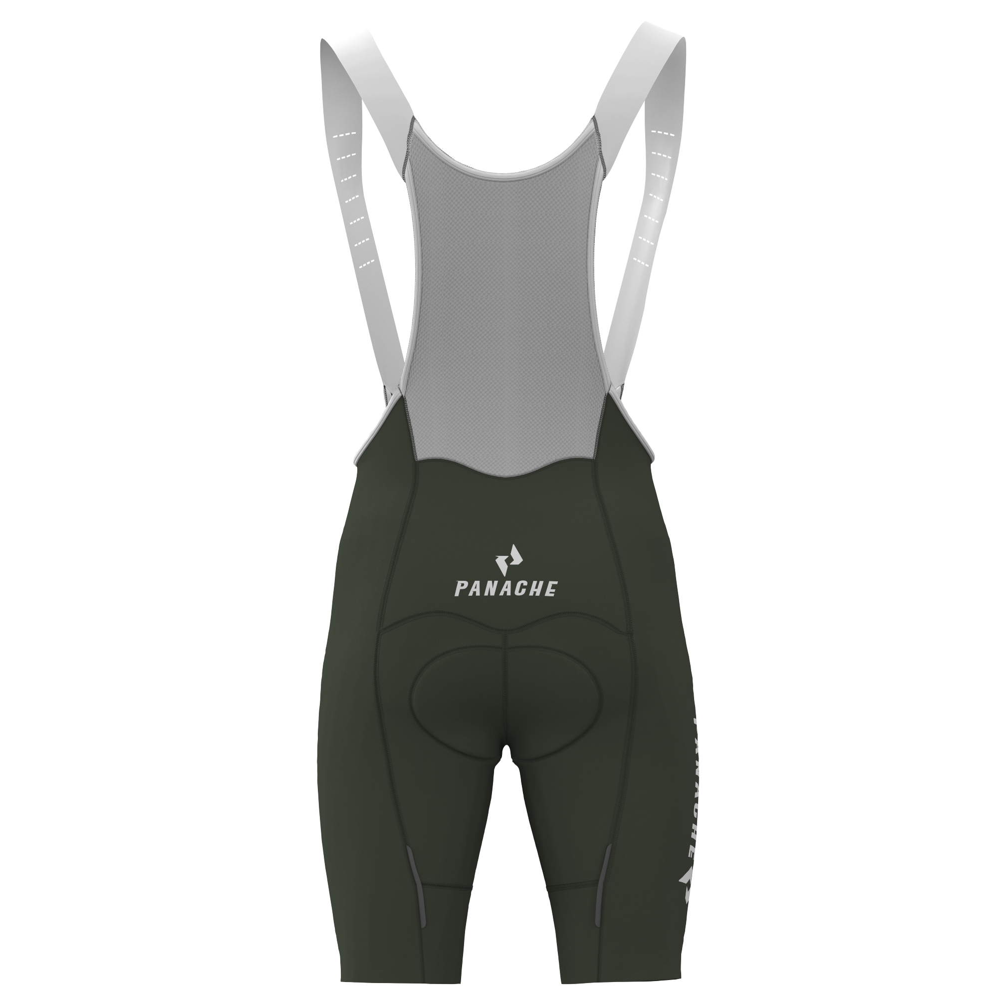 Panache Women's WT 2ND SKIN Bib Short - Forest w/Panache Logo - 0