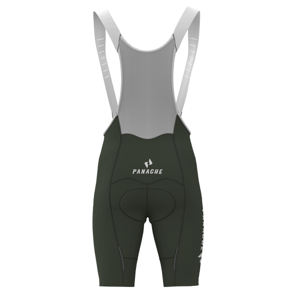 Panache Women's WT 2ND SKIN Bib Short - Forest w/Panache Logo