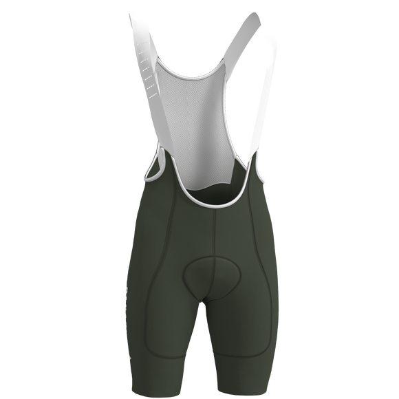 Panache Men's WT 2ND SKIN Bib Short - Forest w/Panache Logo