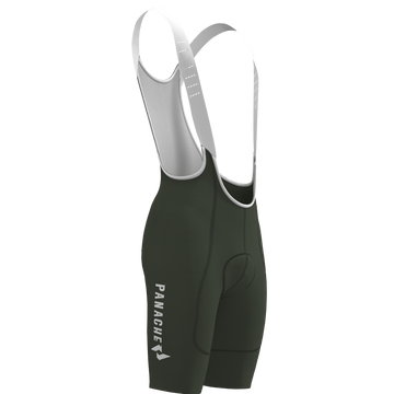 Panache Men's WT 2ND SKIN Bib Short - Forest w/Panache Logo