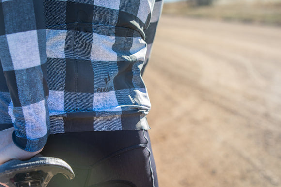 Panache M's Pro THERMAL Jersey - Black & White Plaid