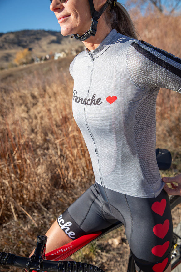 Panache W's Pro Bib Short - Hearts