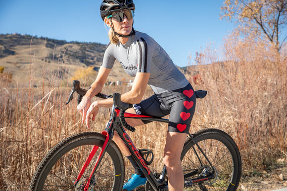 Panache W's Pro Bib Short - Hearts