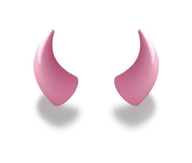 Helmet Flair MagNeatOhz: Large Pink Devil Horns for Helmet