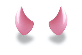 Helmet Flair MagNeatOhz: Small Pink Devil Horns for Helmet - 0