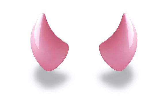 Helmet Flair MagNeatOhz: Small Pink Devil Horns for Helmet