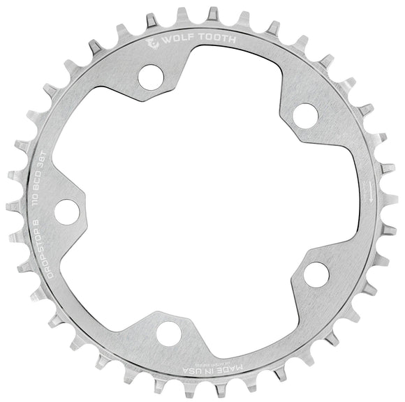 110 BCD Gravel / CX / Road Chainrings - Raw Silver
