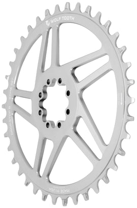 Direct Mount Chainrings for SRAM 8-Bolt Gravel / Road Cranks - Raw Silver - 0