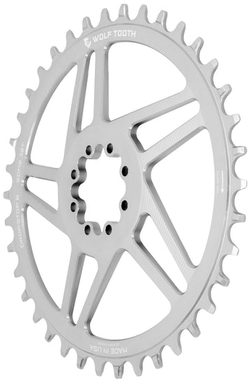 Direct Mount Chainrings for SRAM 8-Bolt Gravel / Road Cranks - Raw Silver - 0