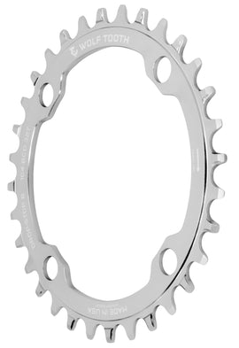 104 BCD Chainrings - Raw Silver - 0