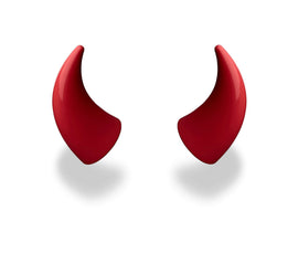 Helmet Flair MagNeatOhz: Large Red Devil Horns for Helmet